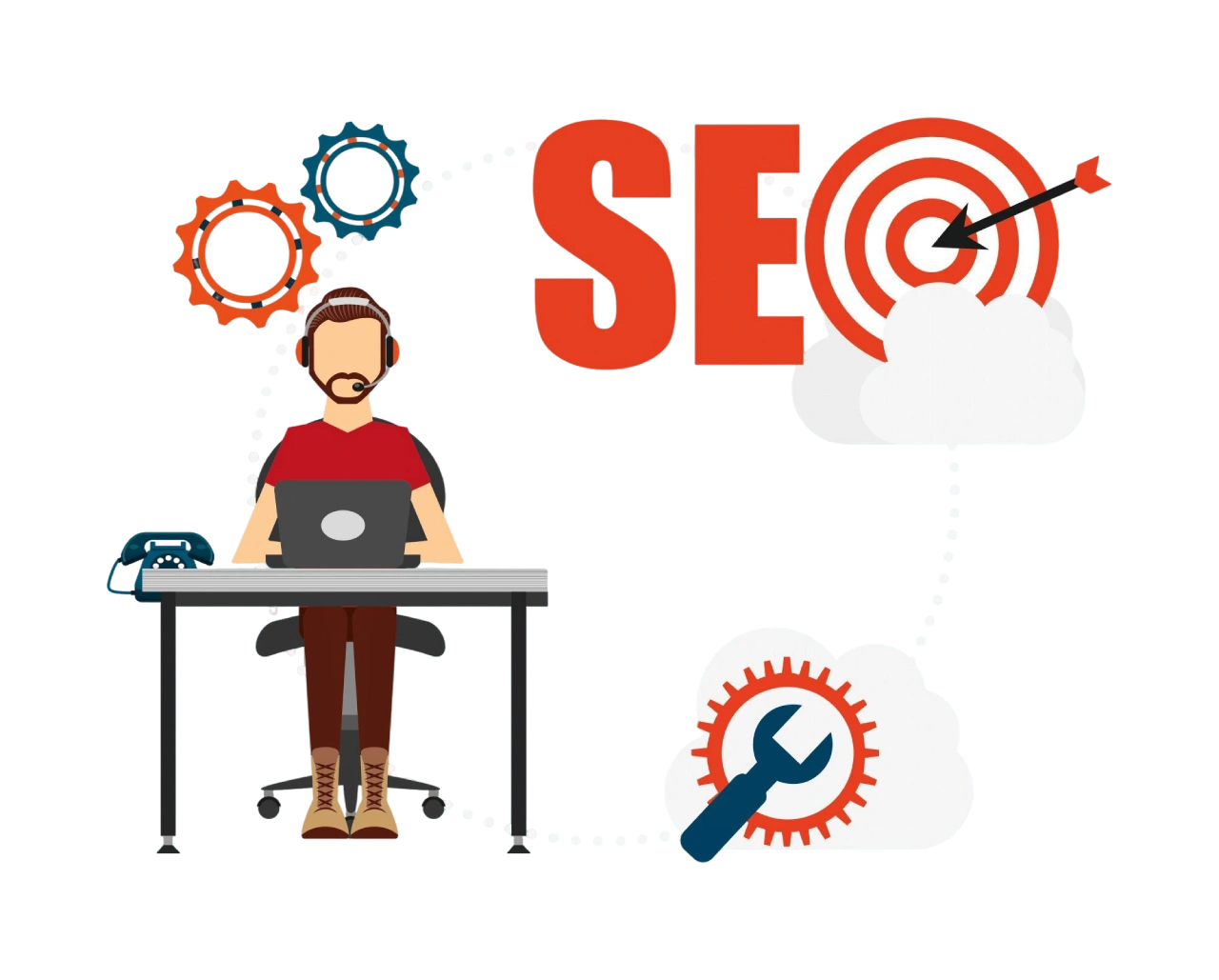 seo concept illustration